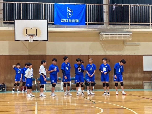 大阪ブルエン男子　中体連春季北河内大会